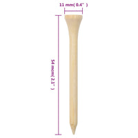 Tee da Golf 1000 pz 54 mm in Bambù 94430