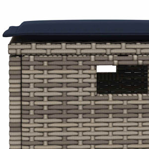 vidaXL Set Divani da Giardino 6 pz con Cuscini a Forma di L Polyrattan