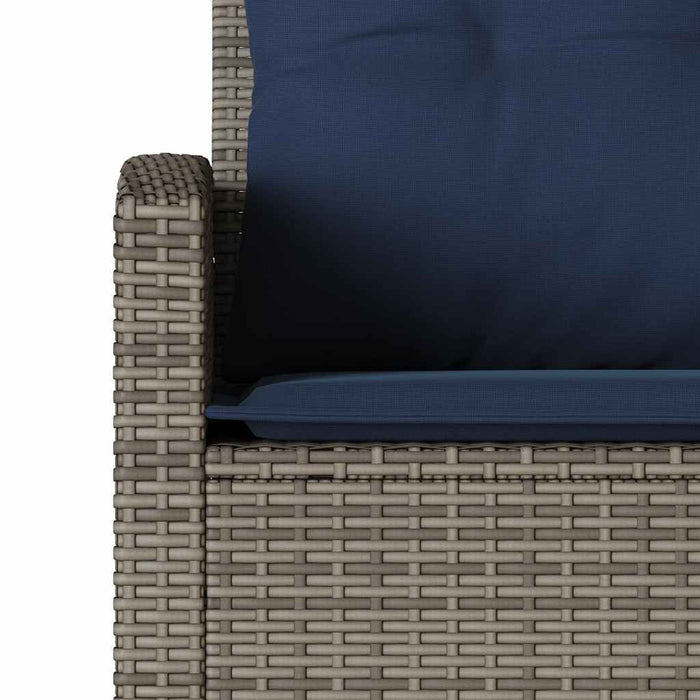 vidaXL Set Divani da Giardino 6 pz con Cuscini a Forma di L Polyrattan