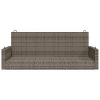 Panchina Dondolo Grigia 119x56x48 cm in Polyrattan 365627