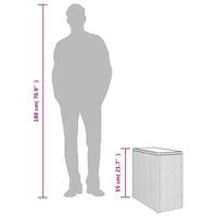 Tavolo da Giardino Piano in Vetro Nero 58x27,5x55 cm Polyrattan 365982