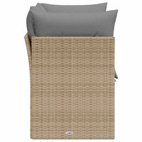 Divano da Giardino con Cuscini a 2 Posti Beige in Polyrattan 366087