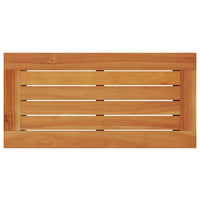 Tavolino-Tavolino da soggiorno-Tavolo Giardino Piano in Legno Grigio 58x27,5x55cm Polyrattan