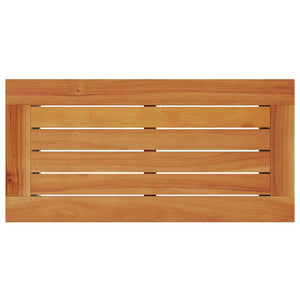 Tavolino-Tavolino da soggiorno-Tavolo Giardino Piano in Legno Grigio 58x27,5x55cm Polyrattan