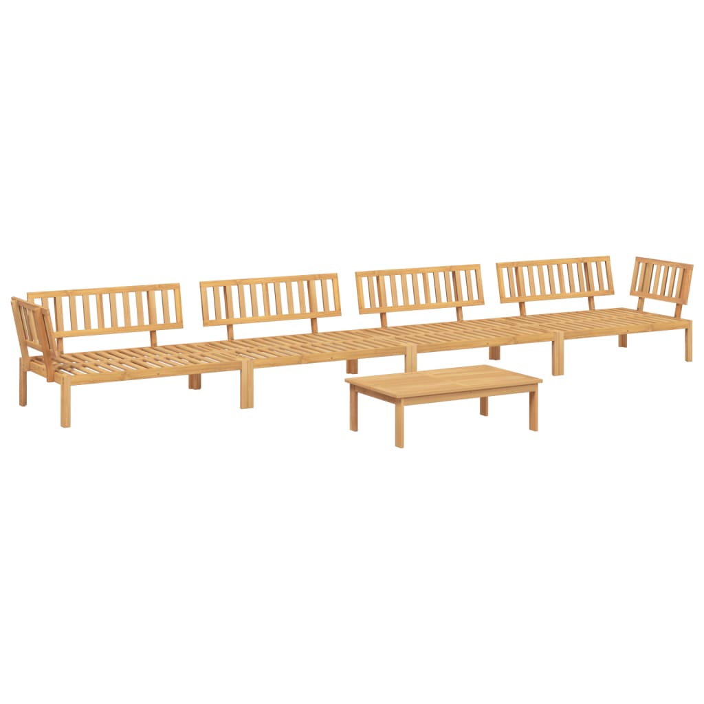 Set Divano Pallet da Giardino 5 pz in Legno Massello di Acacia 3209311