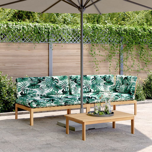 Set Divano Pallet Giardino 3pz con Cuscini Massello Acacia 3209324