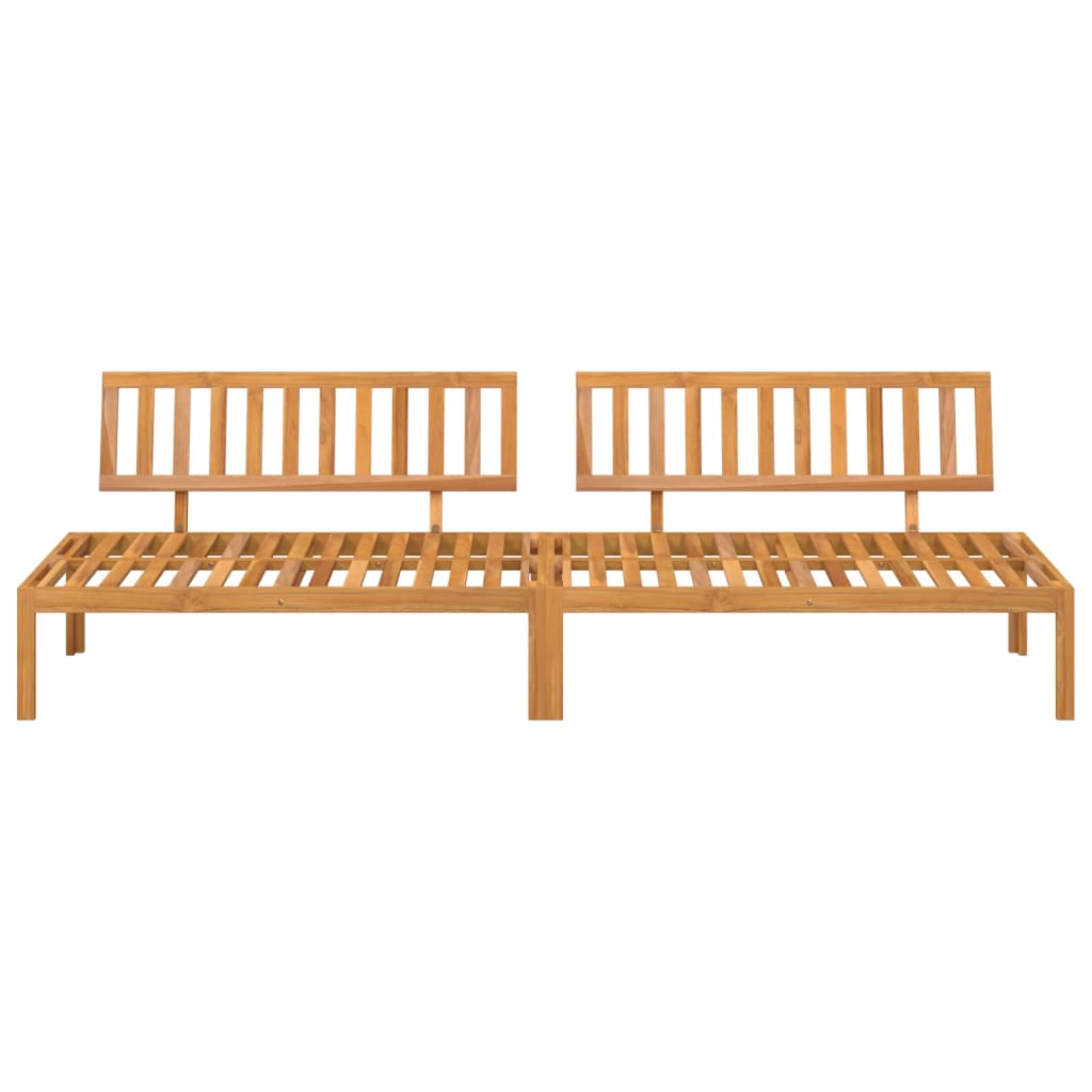 Divani Centrali da Giardino Pallet 2pz Legno Massello di Acacia 365847