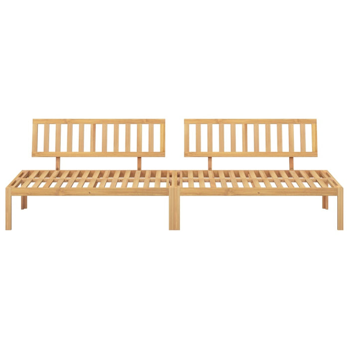 Divani Centrali da Giardino Pallet 2pz Legno Massello di Acacia 365852