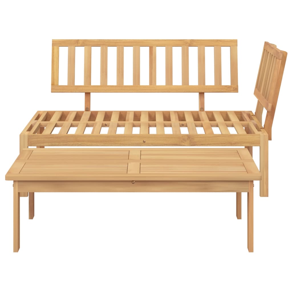 Set Divani Pallet da Giardino 2pz in Legno Massello di Acacia 365853