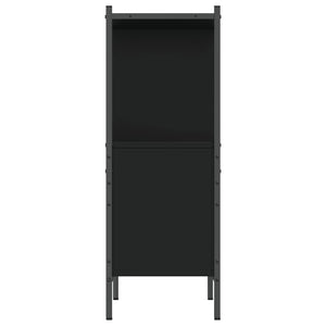 Libreria-Scaffale per Libri-Mobile di Stoccaggio Nera 72x28x77,5 cm in Legno Multistrato