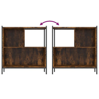 Libreria Rovere Fumo 72x28x77,5 cm in Legno Multistrato 838880