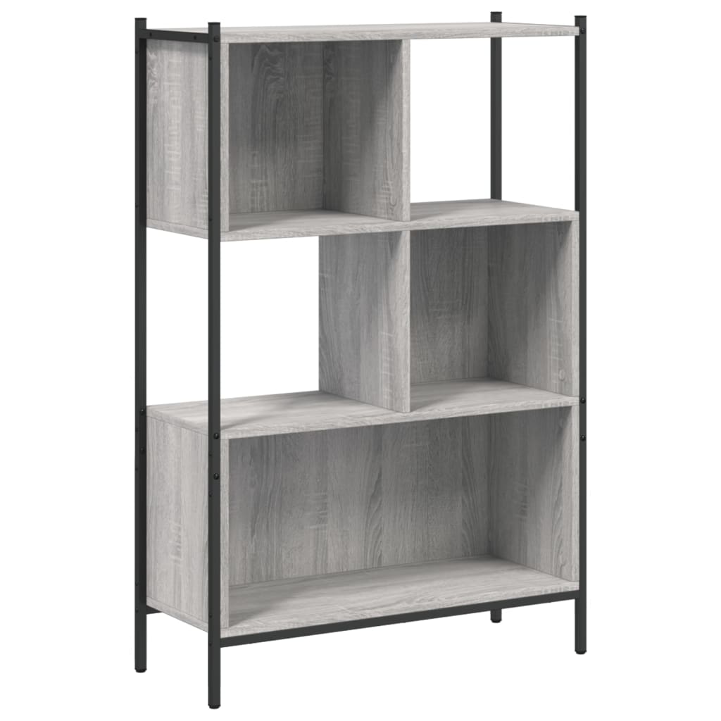 Libreria-Scaffale per Libri-Mobile di Stoccaggio Grigio Sonoma 72x28x109 cm in Legno Multistrato