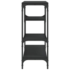 Tavolino Consolle-Tavolino da soggiorno-Tavolo Nero 100x30x75 cm in Legno Multistrato