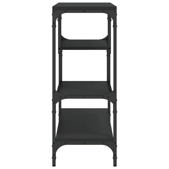 Tavolino Consolle-Tavolino da soggiorno-Tavolo Nero 100x30x75 cm in Legno Multistrato