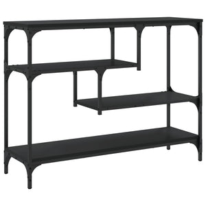 Tavolino Consolle-Tavolino da soggiorno-Tavolo Nero 100x30x75 cm in Legno Multistrato