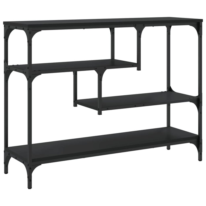 Tavolino Consolle-Tavolino da soggiorno-Tavolo Nero 100x30x75 cm in Legno Multistrato