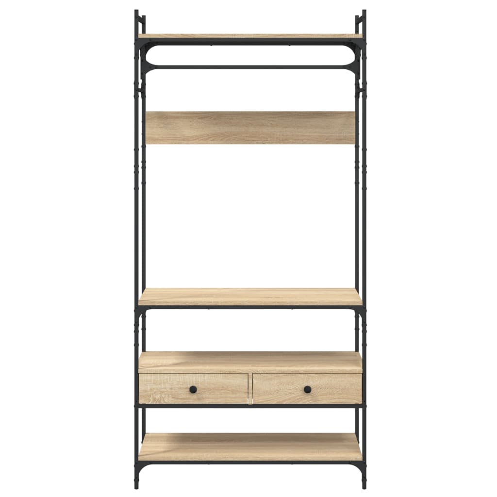 Armadio Cassetti Rovere Sonoma 89x39x184,5 cm Legno Multistrato 838954