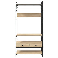 Armadio Cassetti Rovere Sonoma 89x39x184,5 cm Legno Multistrato 838954