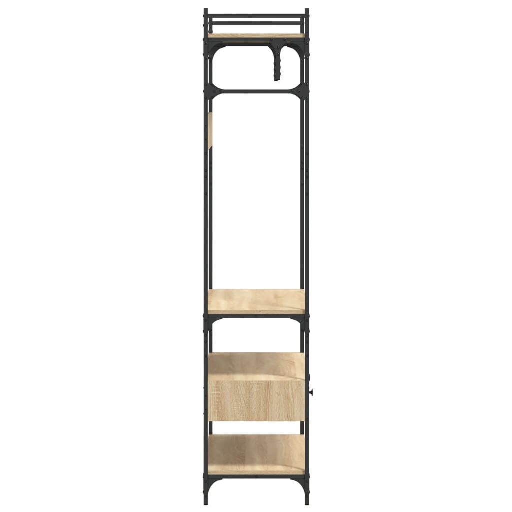 Armadio Cassetti Rovere Sonoma 89x39x184,5 cm Legno Multistrato 838954