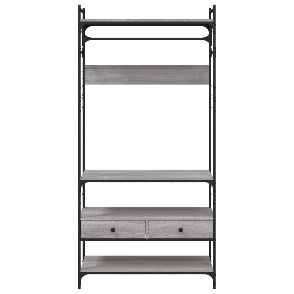 vidaXL Armadio Cassetti Grigio Sonoma 89x39x184,5 cm Legno Multistrato