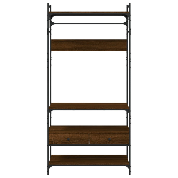 Armadio Cassetti Rovere Marrone 89x39x184,5cm Legno Multistrato 838957