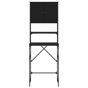 Mobile per Lavatrice Nero 68x48,5x194 cm 838973