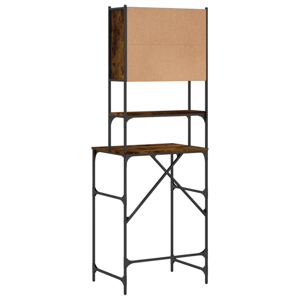 Mobile per Lavatrice Rovere Fumo 68x48,5x194 cm 838975