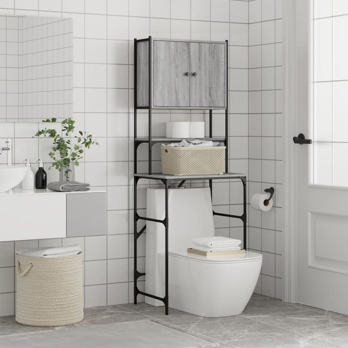 Mobile per Lavatrice Grigio Sonoma 68x48,5x194 cm 838976