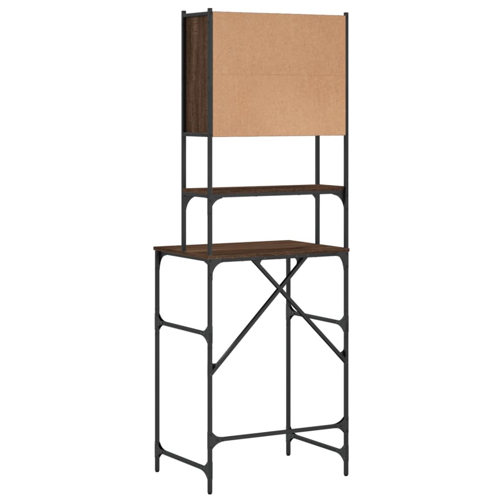 Mobile per Lavatrice Rovere Marrone 68x48,5x194 cm 838977