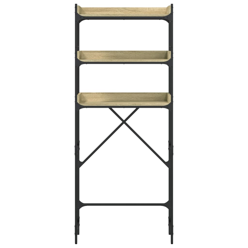 Scaffale per Lavatrice Rovere Sonoma 67x25x163 cm Multistrato 838979
