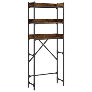 Scaffale per Lavatrice Rovere Fumo 67x25x163 cm Multistrato