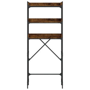 Scaffale per Lavatrice Rovere Fumo 67x25x163 cm Multistrato