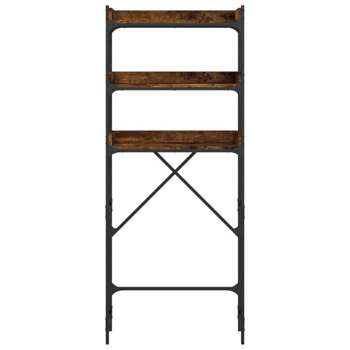 Scaffale per Lavatrice Rovere Fumo 67x25x163 cm Multistrato 838980