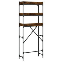 Scaffale per Lavatrice Rovere Fumo 67x25x163 cm Multistrato