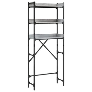 Scaffale per Lavatrice Grigio Sonoma 67x25x163 cm Multistratocod mxl 134310