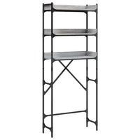 Scaffale per Lavatrice Grigio Sonoma 67x25x163 cm Multistrato 838981