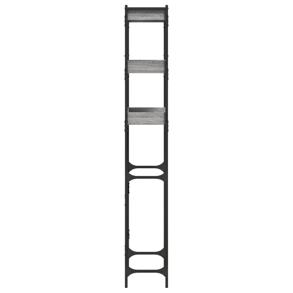 Scaffale per Lavatrice Grigio Sonoma 67x25x163 cm Multistrato 838981