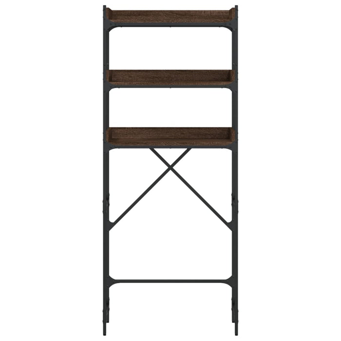 Scaffale per Lavatrice Rovere Marrone 67x25x163 cm Multistrato