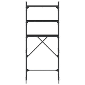 Scaffale per Lavatrice Nero 67x25x163 cm in Legno Multistrato 838983