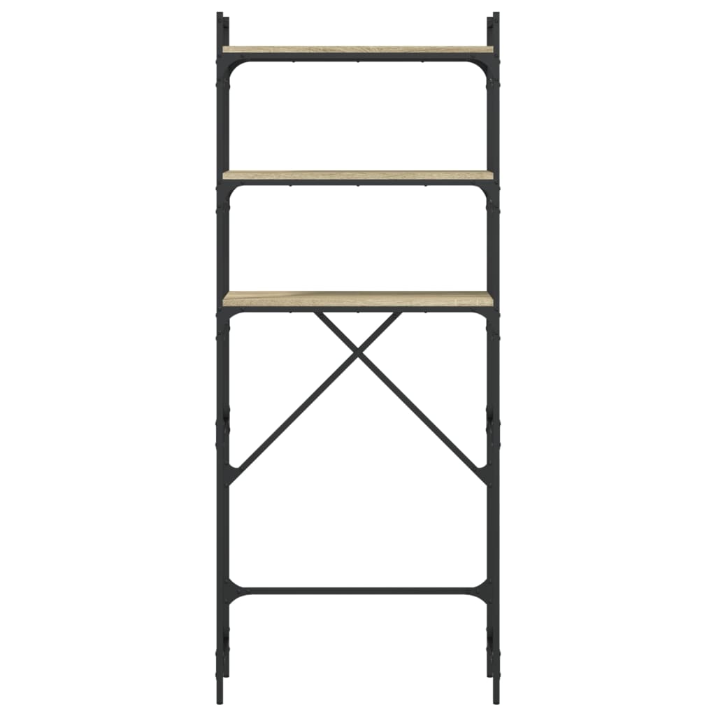 Scaffale per Lavatrice Rovere Sonoma 67x25x163 cm Multistrato 838984
