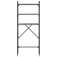 Scaffale per Lavatrice Grigio Sonoma 67x25x163 cm Multistrato 838986