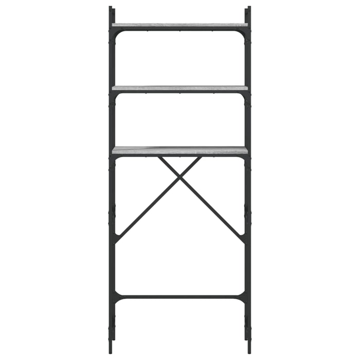 Scaffale per Lavatrice Grigio Sonoma 67x25x163 cm Multistrato 838986