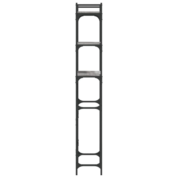 Scaffale per Lavatrice Grigio Sonoma 67x25x163 cm Multistrato 838986