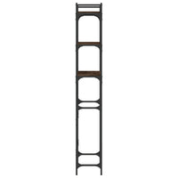 Scaffale per Lavatrice Rovere Marrone 67x25x163 cm Multistrato 838987