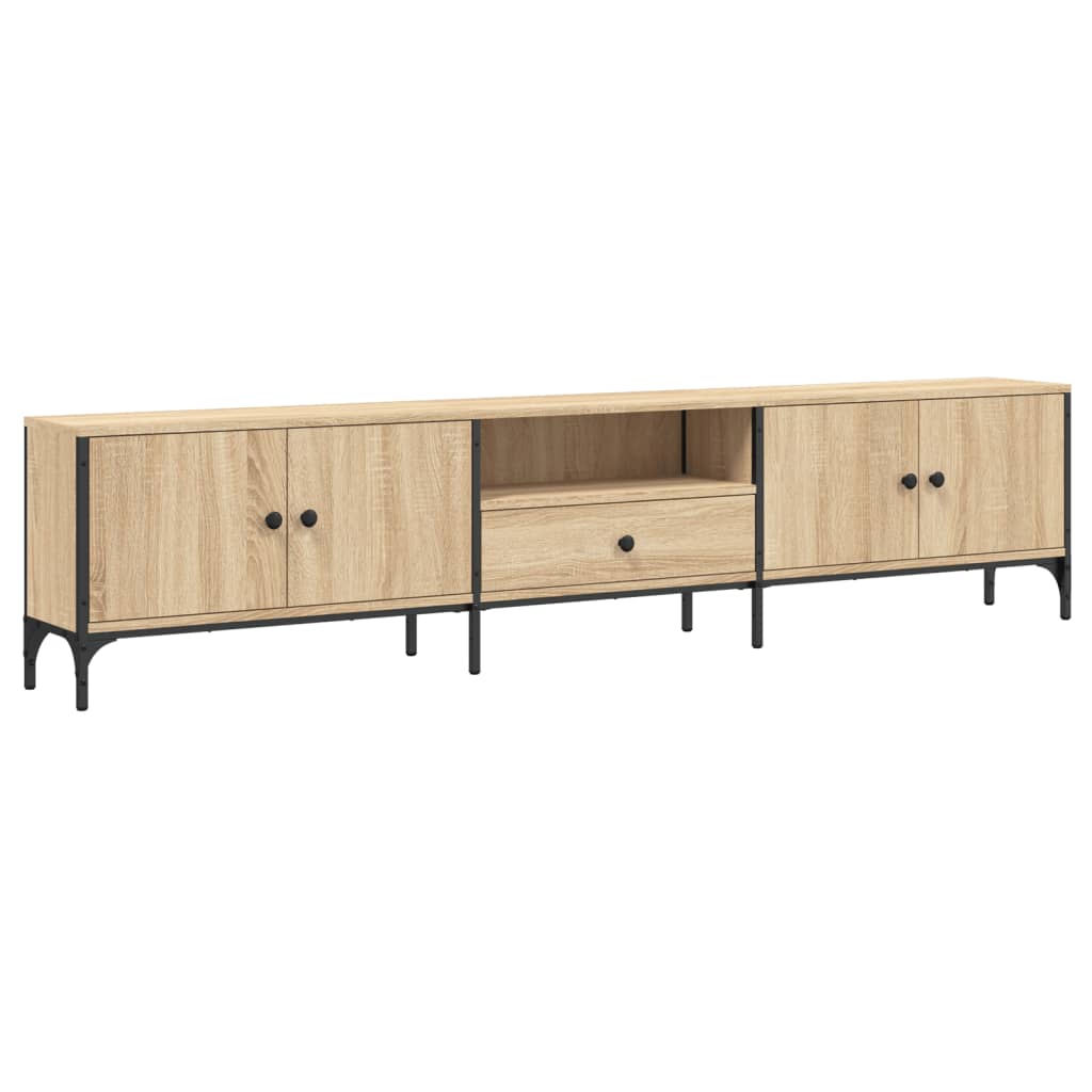 Mobile TV Cassetto-Credenza TV-Console TV Rovere Sonoma 200x25x44 cm Legno Multistrato