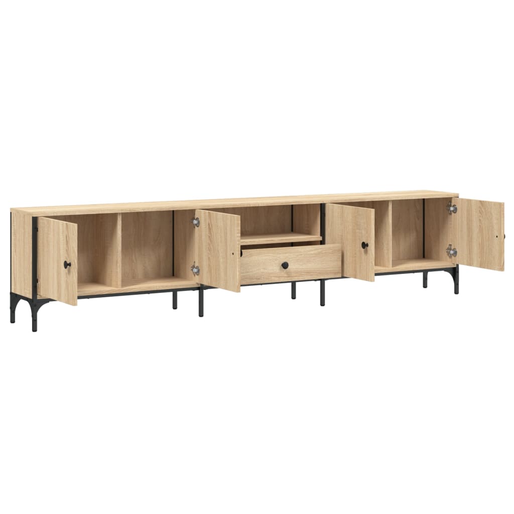 Mobile TV Cassetto-Credenza TV-Console TV Rovere Sonoma 200x25x44 cm Legno Multistrato