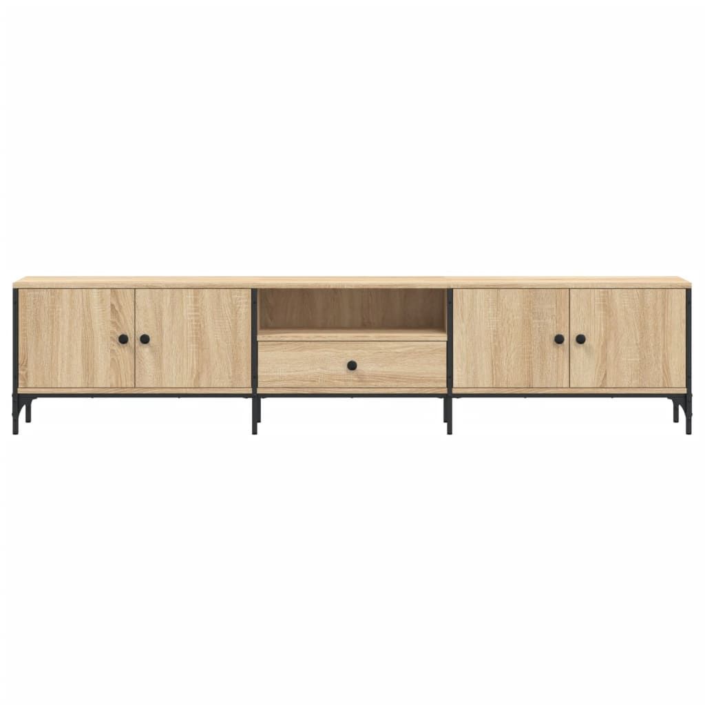 Mobile TV Cassetto-Credenza TV-Console TV Rovere Sonoma 200x25x44 cm Legno Multistrato