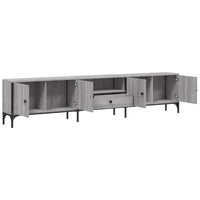 Mobile TV Cassetto-Credenza TV-Console TV Grigio Sonoma 200x25x44 cm Legno Multistrato