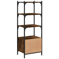 Libreria 3 Ripiani Rovere Fumo 41x30x109,5 cm Legno Multistrato