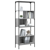Libreria 5Ripiani Grigio Sonoma 76x33x188,5cm Legno Multistrato 839006